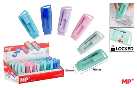 Radiera - RADIERA IPB RETRACTABILA CULORI PASTEL PG192-S