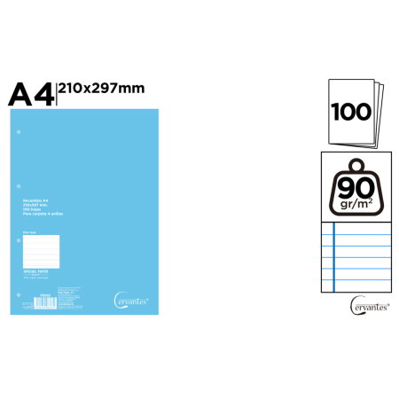 Fara categorie winmentor - Rezervă Caiet Mecanic A4 IPB 100 File 90gr Linii PB502 - Cervantes