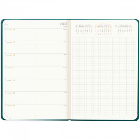RH AGENDA A5 DATATA SAPTAMANAL 2025, 160 FILE, CU ELASTIC, TITAN RHODIA 194687C [1]