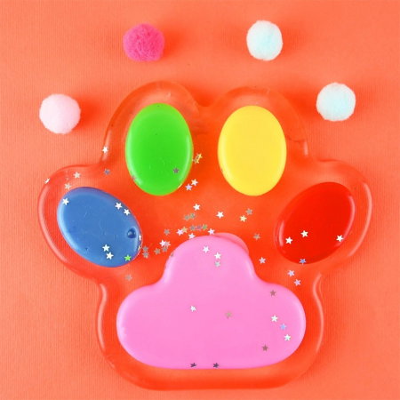 ROB FIGURINA SQUISHY 13.5CM 180G LABUTA DE PISICA GLITTER 54955 [1]
