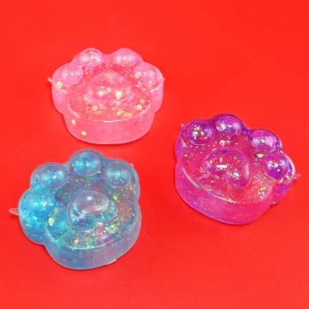 Squishy - FIGURINA SQUISHY SUGAR 7.5CM LABUTA PISICA GLITTER 41069