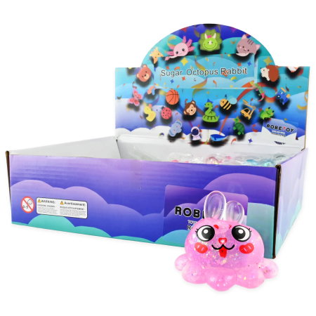 FIGURINA SQUISHY SUGAR 7.5CM CARACATITA IEPURAS GLITTER 41070 [1]