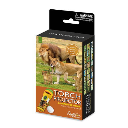 Jucarii - LANTERNA PROIECTOR COPII 3 DISCURI 24 IMAGINI ANIMALE 26020