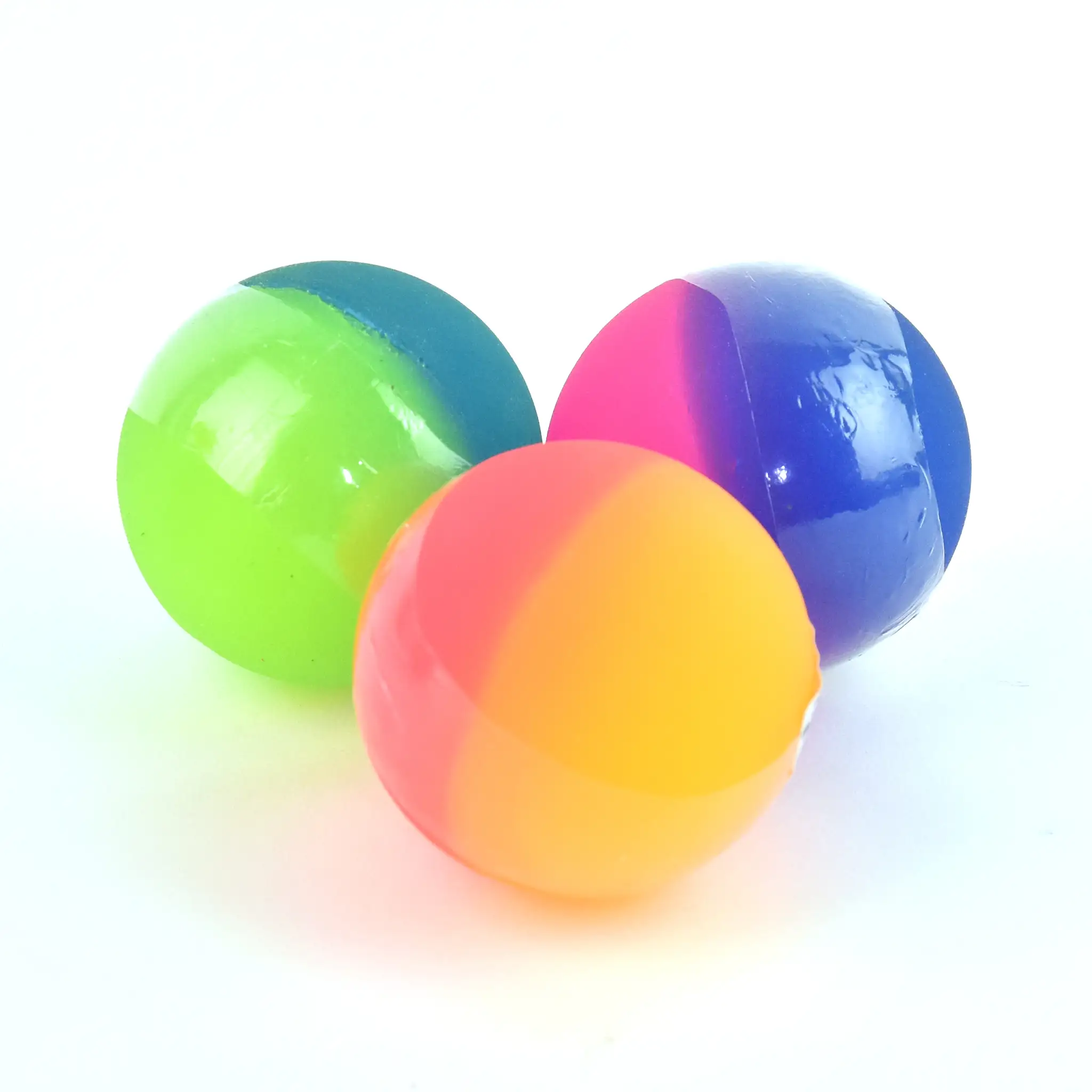 ARTICOLE COPII - Mingiuță Săritoare Culori Curcubeu Neon 6cm