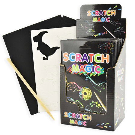ROB MINI SET DE RAZUIT SCRATCH MAGIC DINOZAURI 4 PCS 23452 [0]