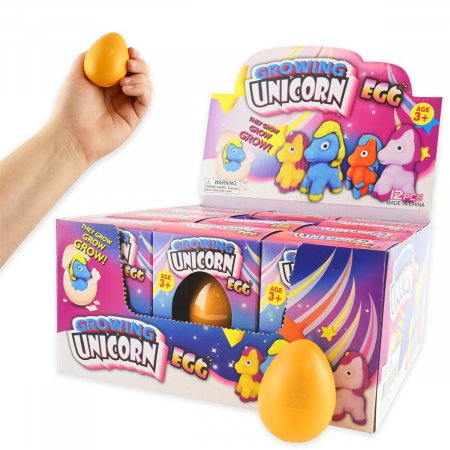 Jucarii - ROB OU DE JUCARIE CU UNICORN CARE ECLOZEAZA IN APA 6CM 49111