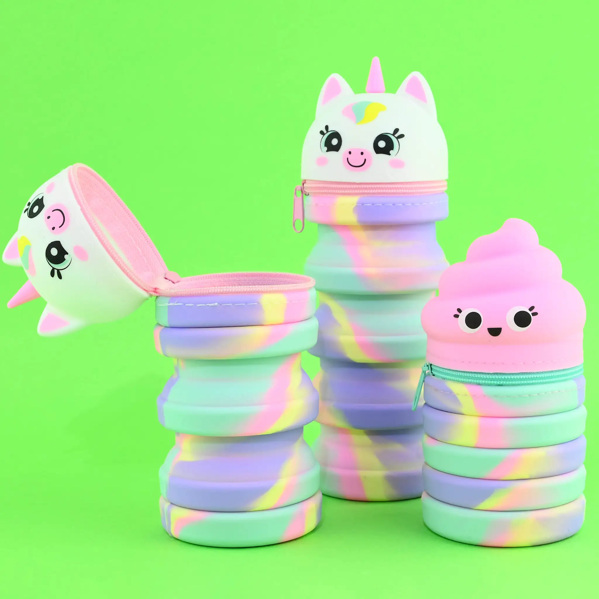 Penare, Etuiuri, Necessaire - PENAR SILICON EXTENSIBIL 13x7x6.5CM UNICORN 14132