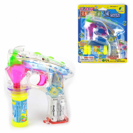 Jucarii - ROB PISTOL PENTRU BALOANE DE SAPUN 15CM CU LED 55205