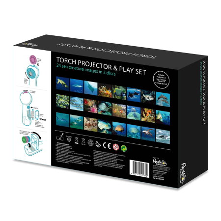 PROIECTOR PENTRU COPII ANIMALE MARINE 24 IMAGINI + 4 FIGURINE 26022 [2]