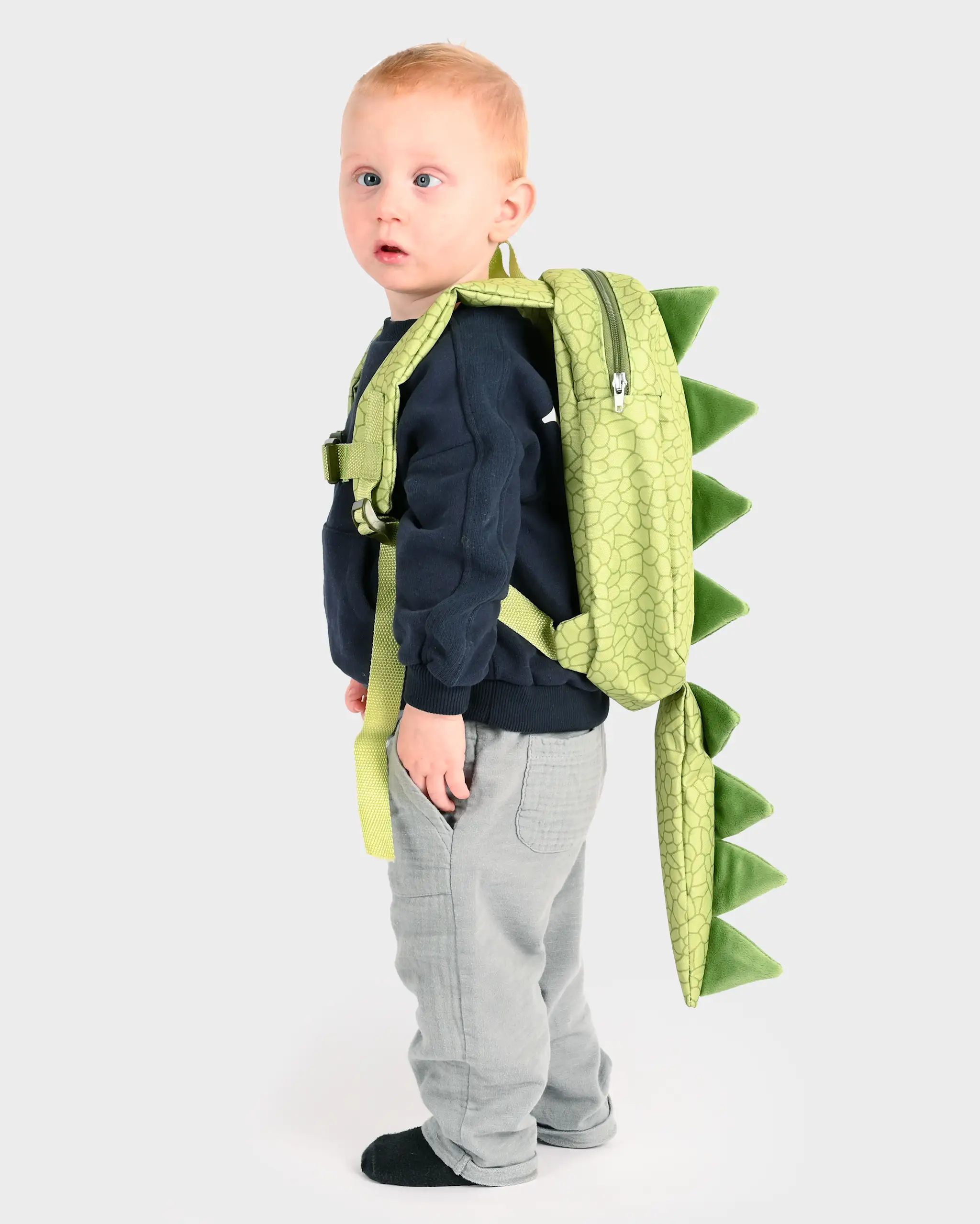 ROB RUCSAC COPII 60x24CM CROCODIL VERDE F87012 [0]