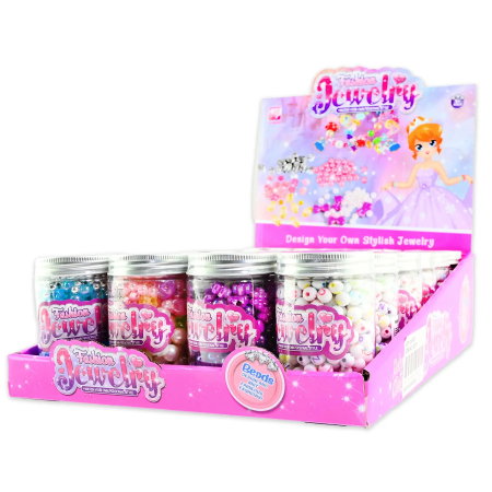 SET CREATIV BIJUTERII BRATARI SI MARGELE 8.5CM IN STICLUTA 30276 [1]