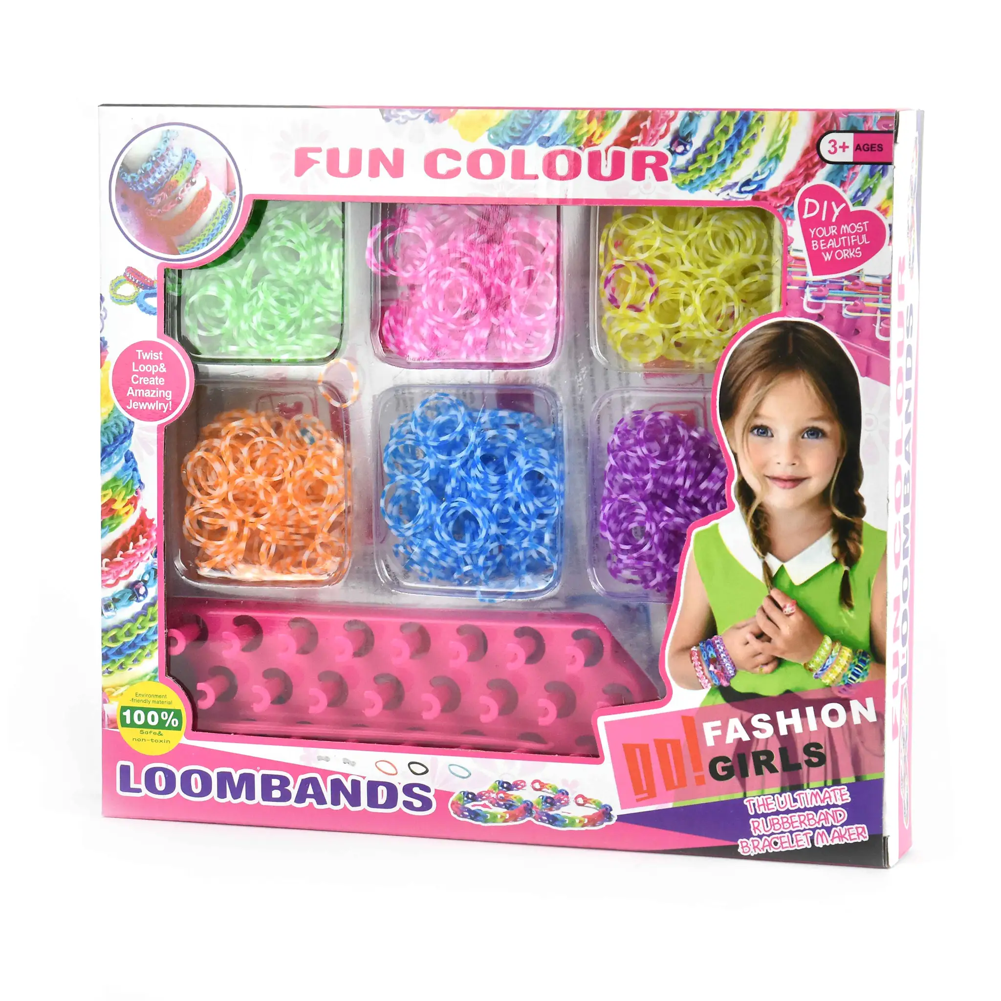 Seturi Creative pentru Copii - ROB SET ELASTIC BRATARI 1200 PIESE 35023