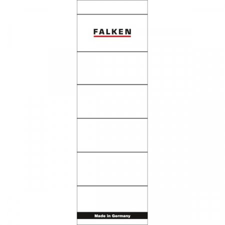 Etichete pentru bibliorafturi - RT ETICHETE BIBLIORAFT FALKEN 60*190MM 10/SET FA0661
