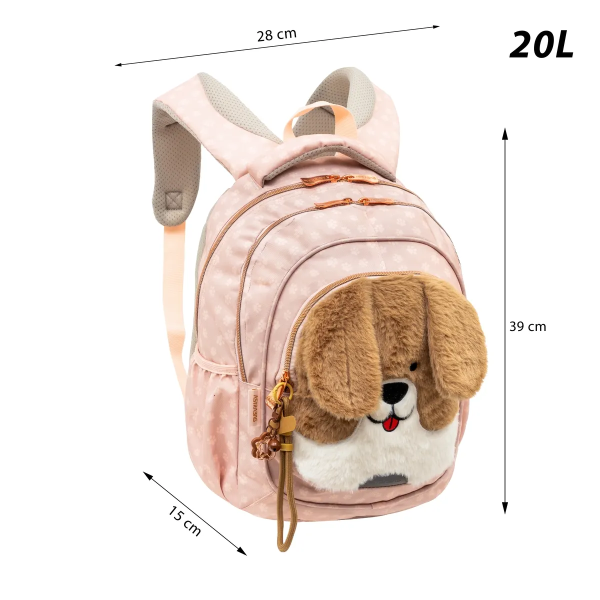 Rucsac Scolar 3 Compartimente Astrabag Fluffy Puppy AB330 [1]