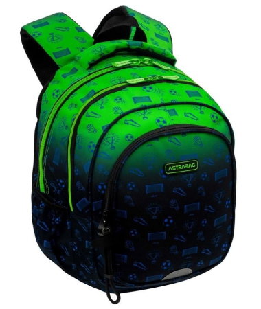 Import - Rucsac Scolar 3 Compartimente Astrabag Ombre Football AB300