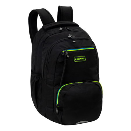 RECHIZITE SCOLARE IPB - Rucsac Scolar 3 Compartimente Head Black Green Blue AB200