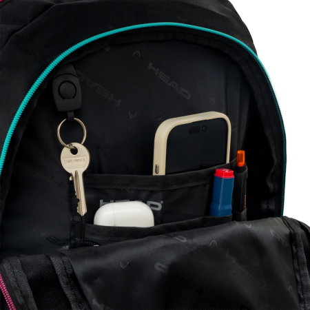 Rucsac Scolar 3 Compartimente Head Black Pink Mint AB200 [5]