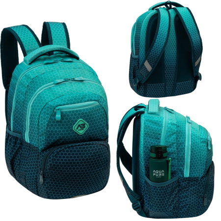 Rucsac Scolar 3 Compartimente Hexagon Lagoon AB200 [4]