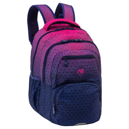RECHIZITE SCOLARE IPB - Rucsac Școlar 3 Compartimente ABAG Hexagon PinkOmbre AB200