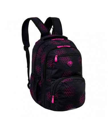 Rucsac Scolar 3 Compartimente Pink Hearts AB200 [0]