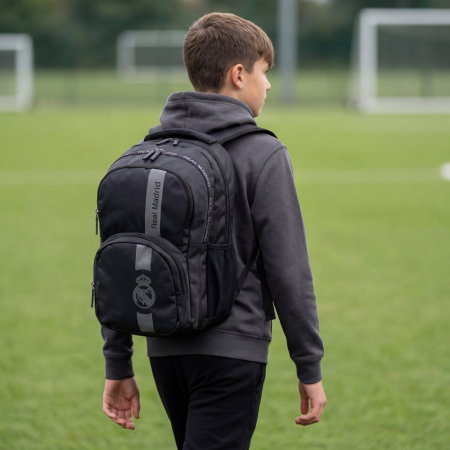 Rucsac Scolar 3 Compartimente Real Madrid Black AB200 [1]