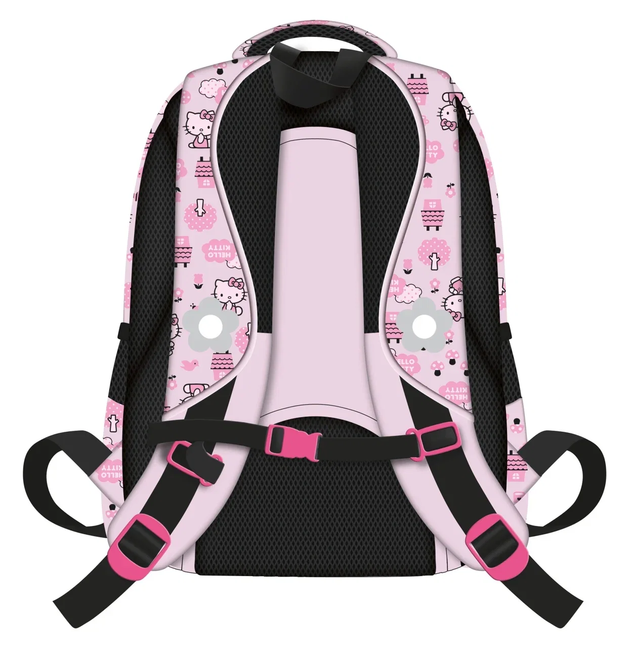 Rucsac Școlar Hello Kitty Grey 4 Compartimente [1]