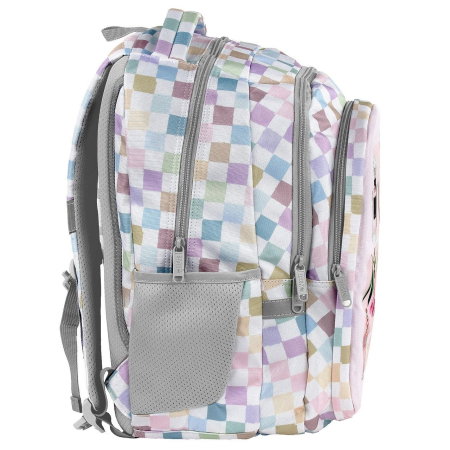 Rucsac Școlar BackUP 3 Compartimente Pastel Checkered [4]