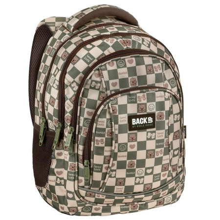 Ghiozdane/ Rucsaci/ Trollere - Rucsac Școlar BackUP 4 Compartimente Cute Checkered