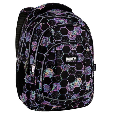 Rucsac Școlar BackUP 4 Compartimente Neon [1]