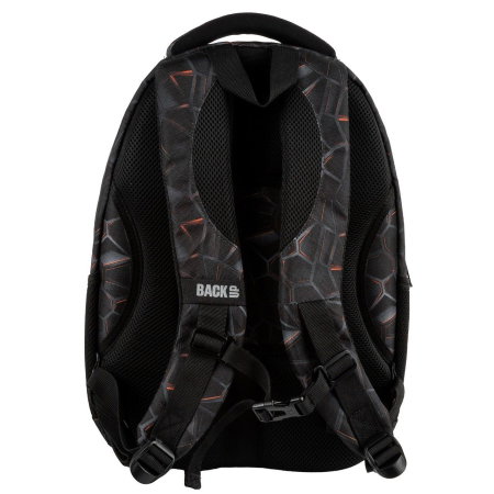 Rucsac Școlar BackUP 4 Compartimente Techno Red [3]