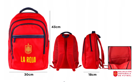 Rucsac Școlar 3 Compartimente Roșu Spania RF005-02 [1]