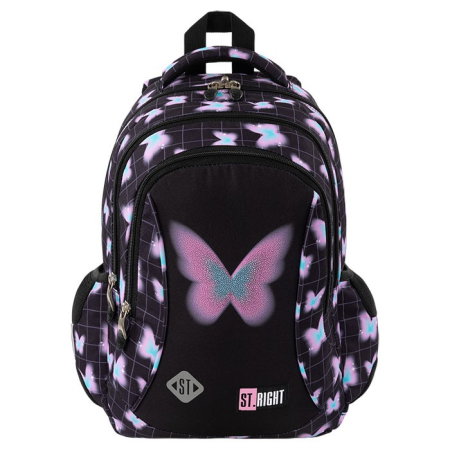 Ghiozdane, Rucsacuri, Trolere - Ghiozdan tip rucsac St.Right Pastel Butterfly 3 compartimente IPB