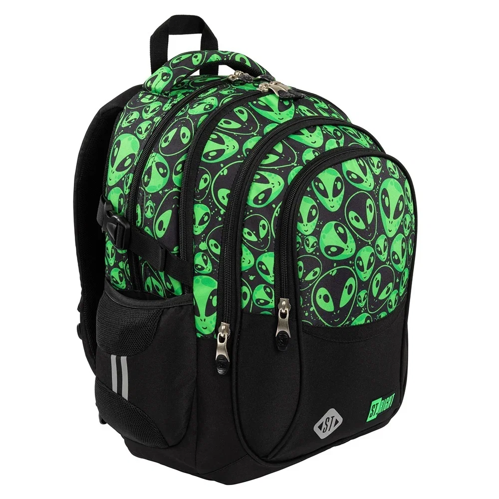 Ghiozdane, Rucsacuri, Trolere - Rucsac St.Right BP-01 Green Aliens 23L - 698088