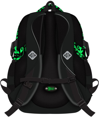 Rucsac St.Right BP-01 Green Aliens 23L - 698088 [1]