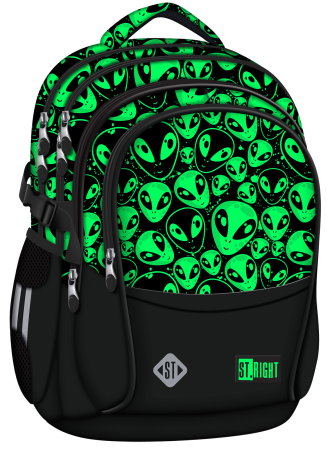 Ghiozdane, Rucsacuri, Trolere - Rucsac St.Right BP-01 Green Aliens 23L - 698088