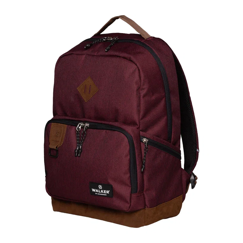 Ghiozdane, Rucsacuri, Trolere - Rucsac Școlar Walker Pure Eco Maroon