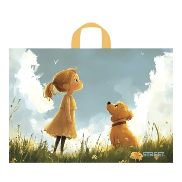 RECHIZITE SCOLARE IPB - Sacoșă pentru Bloc de Desen Street 51x37cm L Dog 56087
