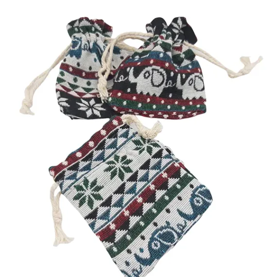 Figurine si Accesorii Paste - SACULET CADOU TEXTIL CU IMPRIMEU 6.5*7.5CM