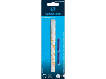 Stilouri si Rollere cu Cerneala - SCR ROLLER SCHNEIDER VOICE M CU 2 REZERVE ALB  ROG178