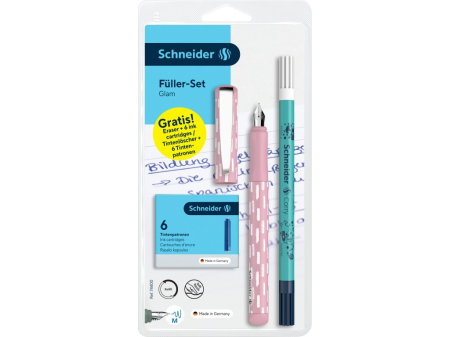 Stilouri si Rollere cu Cerneala - SCR SET STILOU + PIC SI PATROANE SCHNEIDER GLAM 24 -CALM 5958