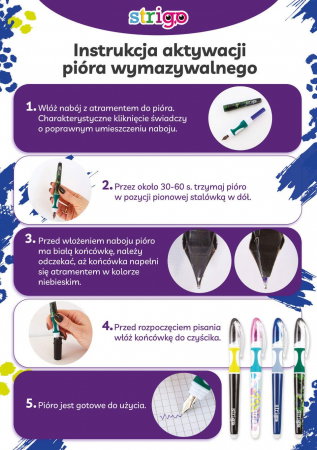 SCR STILOU STRIGO CU  STERGERE PRIN FRICTIUNE SI PATROANE ROZ SD-017930 [3]