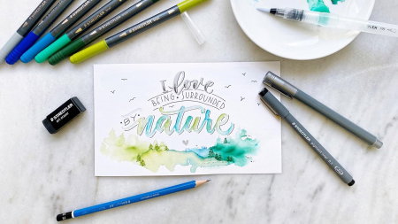 Set Arta si Caligrafie Staedtler Hand Lettering Aquarell 11 Piese 61 3001-2 [2]