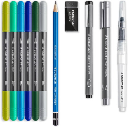 Set Arta si Caligrafie Staedtler Hand Lettering Aquarell 11 Piese 61 3001-2 [1]
