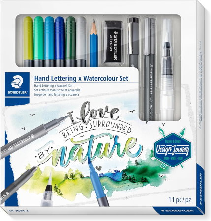 Caligrafie - Set Arta si Caligrafie Staedtler Hand Lettering Aquarell 11 Piese 61 3001-2