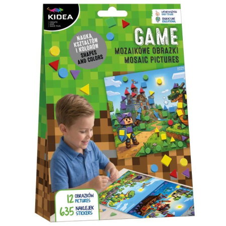 Seturi Creative pentru Copii - Set Creativ Imagini Mozaic Lumea Jocurilor MOKKGKA