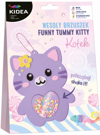 ARTICOLE COPII - Set Creativ Kidea Happy Kitty Tummy Creează Un Breloc WBKKA