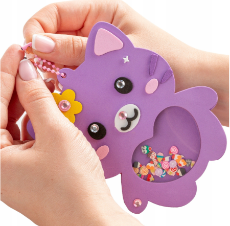 Set Creativ Kidea Happy Kitty Tummy Creează Un Breloc WBKKA [4]
