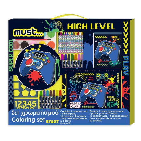 Seturi de colorat - SET DE COLORAT 31 PIESE 54x47CM MUST BOY 586001