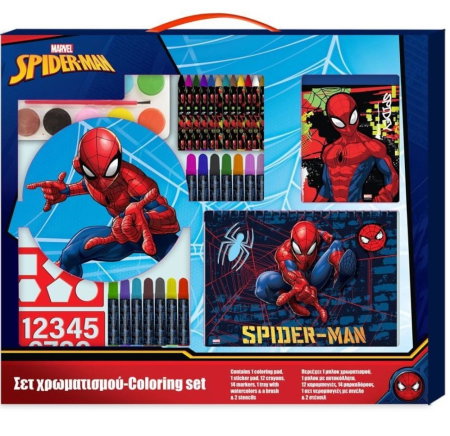 Seturi de colorat - SET DE COLORAT 31 PIESE 54x47CM SPIDERMAN 508424