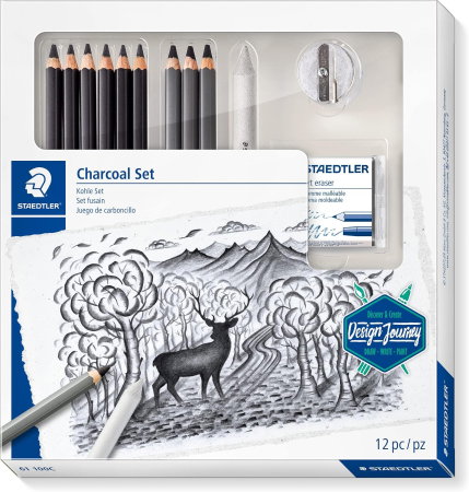 Seturi pentru arta - Set Pentru Desen si Schite Mars Lumograph Staedtler 12 Piese 61 100C